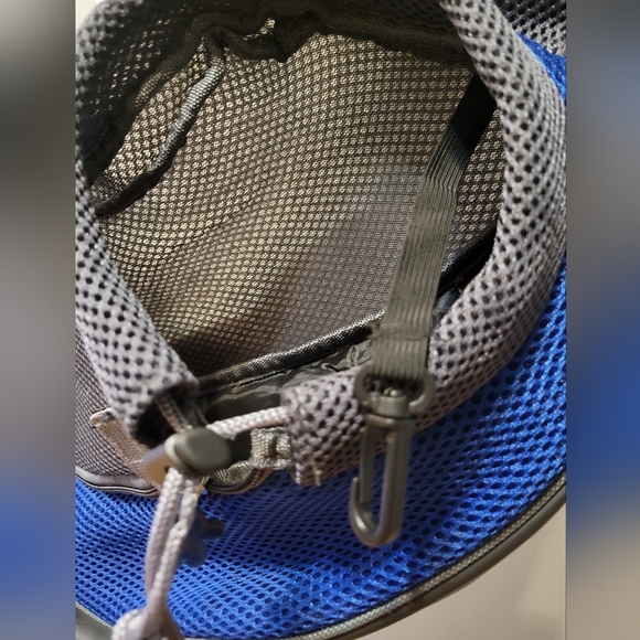 Pet mesh crossbody knapsack travel bag - Picture 3 of 9